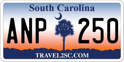 SC license plate ANP250
