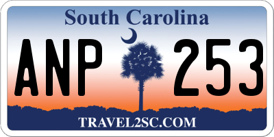 SC license plate ANP253