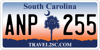SC license plate ANP255