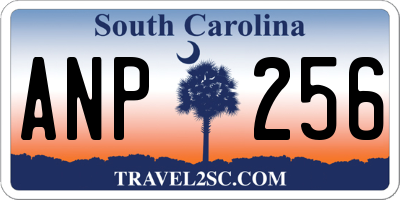 SC license plate ANP256