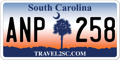 SC license plate ANP258