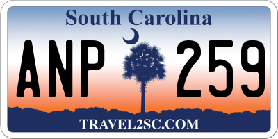 SC license plate ANP259