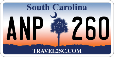 SC license plate ANP260