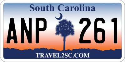 SC license plate ANP261