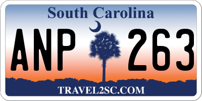 SC license plate ANP263