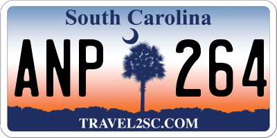 SC license plate ANP264