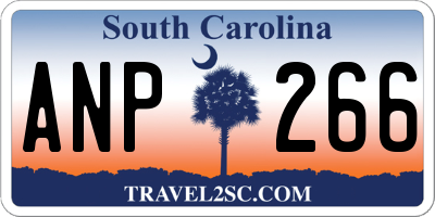 SC license plate ANP266