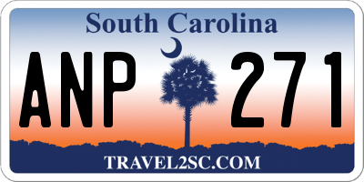 SC license plate ANP271