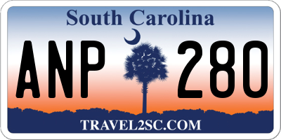 SC license plate ANP280