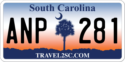 SC license plate ANP281