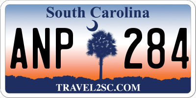 SC license plate ANP284