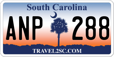SC license plate ANP288
