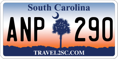 SC license plate ANP290