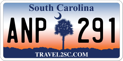 SC license plate ANP291