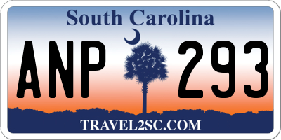 SC license plate ANP293