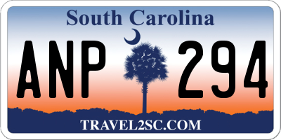 SC license plate ANP294