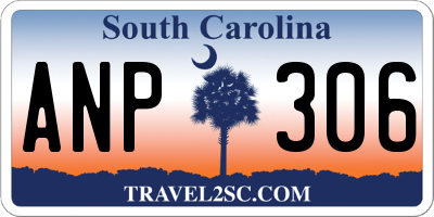 SC license plate ANP306