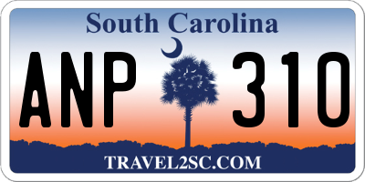 SC license plate ANP310