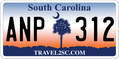 SC license plate ANP312