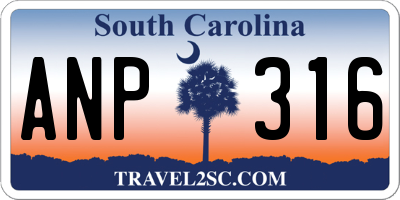 SC license plate ANP316