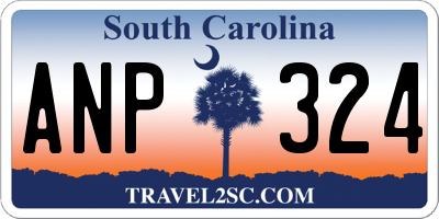 SC license plate ANP324