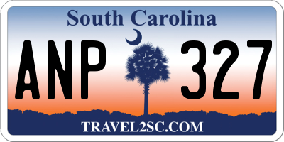SC license plate ANP327