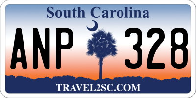 SC license plate ANP328