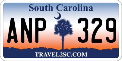 SC license plate ANP329
