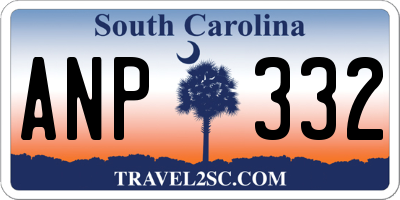 SC license plate ANP332