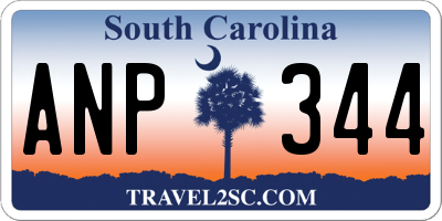 SC license plate ANP344