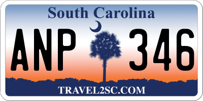 SC license plate ANP346