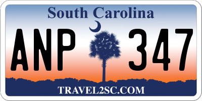 SC license plate ANP347