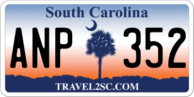 SC license plate ANP352