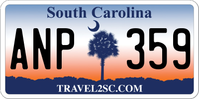 SC license plate ANP359