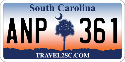 SC license plate ANP361