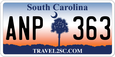 SC license plate ANP363