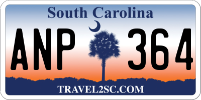 SC license plate ANP364