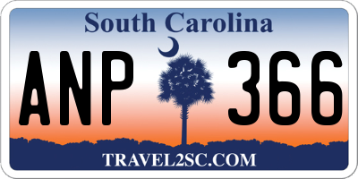 SC license plate ANP366