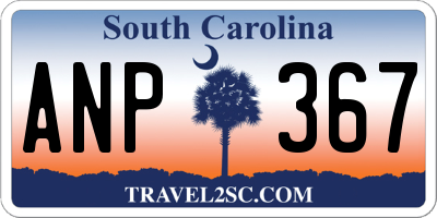 SC license plate ANP367