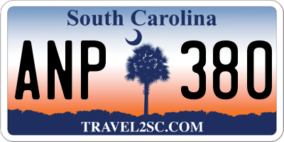 SC license plate ANP380