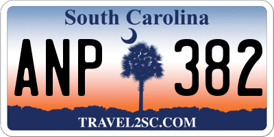 SC license plate ANP382