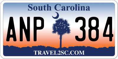 SC license plate ANP384