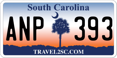 SC license plate ANP393