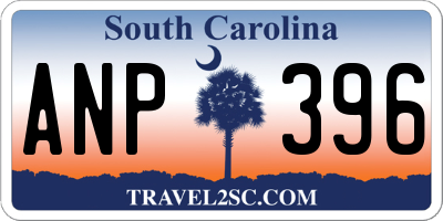 SC license plate ANP396