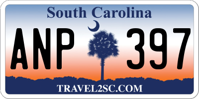 SC license plate ANP397