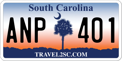 SC license plate ANP401