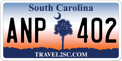 SC license plate ANP402