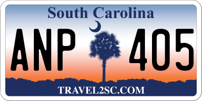 SC license plate ANP405