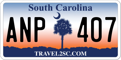 SC license plate ANP407