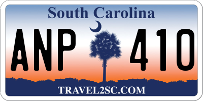 SC license plate ANP410